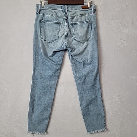 Abercrombie Fitch Harper Ankle Size 0/25 Youth Jeans Blue Denim Distressed READ - Picture 8 of 15